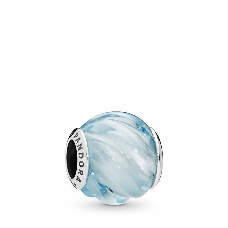 Pandora Blue Ripples Charm NZ, Sterling Silver (164527-LYC)